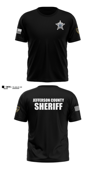 Short Sleeve Performance Shirt, Jefferson County Sheriff's Office, Police, Teamtime, Team time, sublimation, custom sports apparel, team uniforms, spirit wear, spiritwear, sports uniforms, custom shirts, team store, custom team store, fundraiser sports, apparel fundraiser