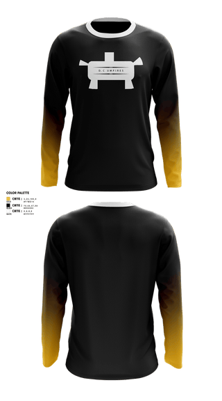 Long Sleeve Performance Shirt, D-C Umpires, Baseball, Teamtime, Team time, sublimation, custom sports apparel, team uniforms, spirit wear, spiritwear, sports uniforms, custom shirts, team store, custom team store, fundraiser sports, apparel fundraiser