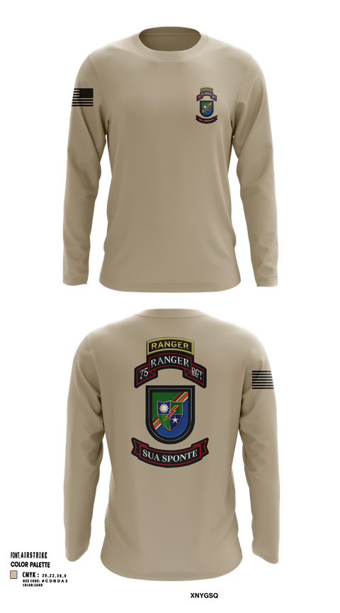 Long Sleeve Performance Shirt, 3rd/75th Ranger Regiment, , Teamtime, Team time, sublimation, custom sports apparel, team uniforms, spirit wear, spiritwear, sports uniforms, custom shirts, team store, custom team store, fundraiser sports, apparel fundraiser