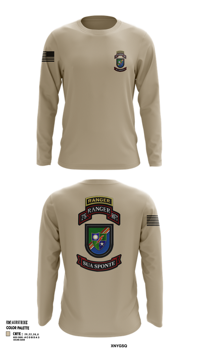 3rd/75th Ranger Regiment 63467571 Long Sleeve Performance Shirt 101
