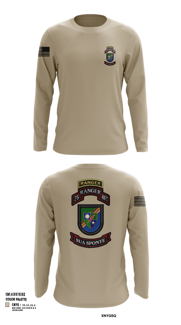 Long Sleeve Performance Shirt, 3rd/75th Ranger Regiment, , Teamtime, Team time, sublimation, custom sports apparel, team uniforms, spirit wear, spiritwear, sports uniforms, custom shirts, team store, custom team store, fundraiser sports, apparel fundraiser