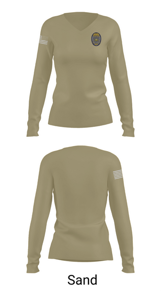 Womens Long Sleeve Vneck Shirt, Tohono O’odham police, , Teamtime, Team time, sublimation, custom sports apparel, team uniforms, spirit wear, spiritwear, sports uniforms, custom shirts, team store, custom team store, fundraiser sports, apparel fundraiser