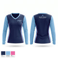 La Plata Lady Warriors Women's Long Sleeve V-neck Shirt - 1
