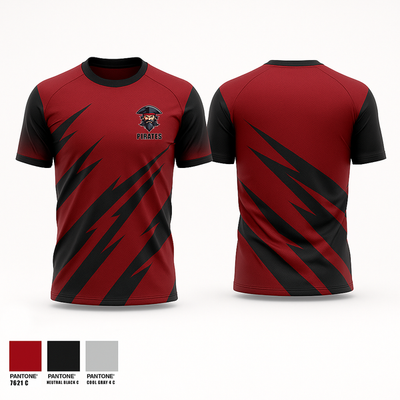 Pitates 13056642 Short Sleeve Performance Shirt - 1