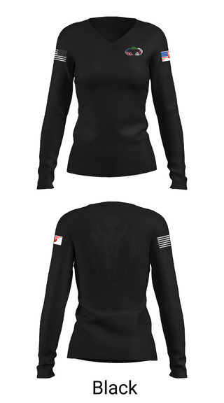 Womens Long Sleeve Vneck Shirt, 1-1 ASPS, , Teamtime, Team time, sublimation, custom sports apparel, team uniforms, spirit wear, spiritwear, sports uniforms, custom shirts, team store, custom team store, fundraiser sports, apparel fundraiser