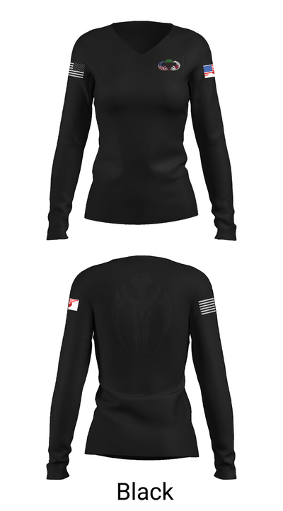 1-1 ASPS 63924306 Women's Long Sleeve V-neck Shirt - 37