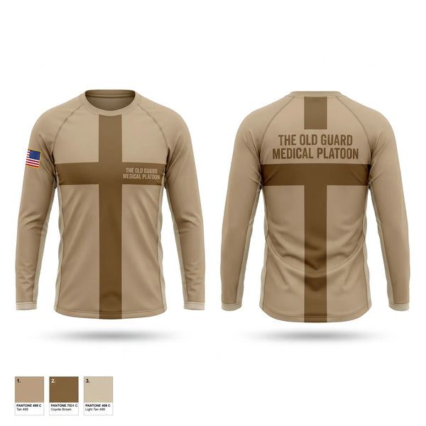 Long Sleeve Performance Shirt, The old guard medical platoon, Army, Teamtime, Team time, sublimation, custom sports apparel, team uniforms, spirit wear, spiritwear, sports uniforms, custom shirts, team store, custom team store, fundraiser sports, apparel fundraiser