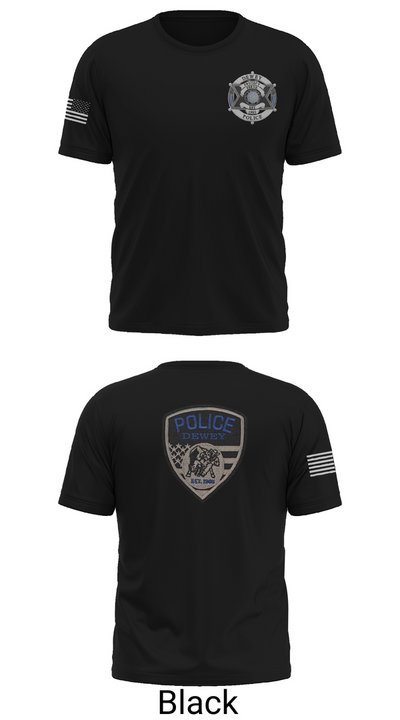 Dewey Police Department 16354640 Short Sleeve Performance Shirt - 34