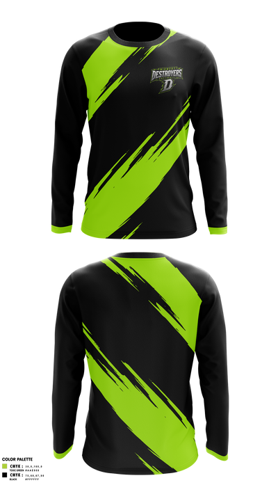 Midwest Destroyers Long Sleeve Performance Shirt 2
