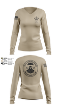 301 76362745 Women's Long Sleeve V-neck Shirt - 3