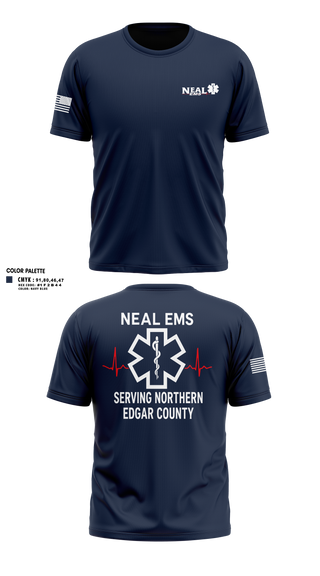 Short Sleeve Performance Shirt, NEAL EMS, EMS/EMT, Teamtime, Team time, sublimation, custom sports apparel, team uniforms, spirit wear, spiritwear, sports uniforms, custom shirts, team store, custom team store, fundraiser sports, apparel fundraiser