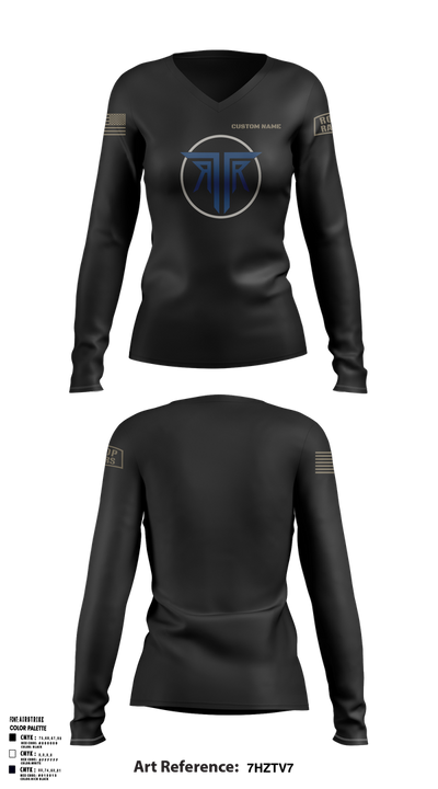 Rooftop Rangers 15471891 Women's Long Sleeve V-neck Shirt - 1