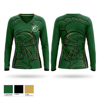Womens Long Sleeve Vneck Shirt, Kelly Walsh High School Swim & Dive, Swimming, Teamtime, Team time, sublimation, custom sports apparel, team uniforms, spirit wear, spiritwear, sports uniforms, custom shirts, team store, custom team store, fundraiser sports, apparel fundraiser