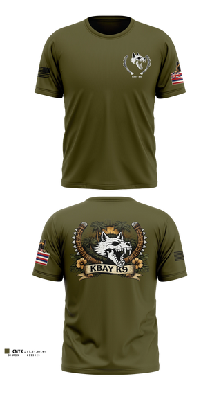 Old School Cotton Feel Shirt, MCBH PMO K9, Marines, Teamtime, Team time, sublimation, custom sports apparel, team uniforms, spirit wear, spiritwear, sports uniforms, custom shirts, team store, custom team store, fundraiser sports, apparel fundraiser
