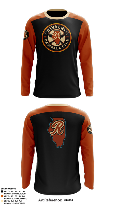 Rivalry Baseball Club 85174793 Long Sleeve Performance Shirt 1