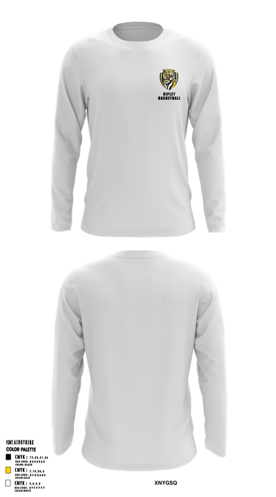 Ripley Middle School Basketball 22825718 Long Sleeve Performance Shirt 3