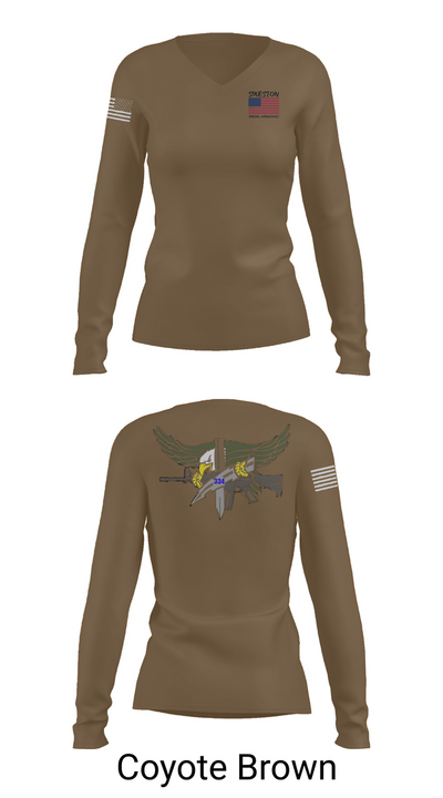 Sikeston Special operations 6321266 Women's Long Sleeve V-neck Shirt - 16