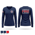 Lynnfield Fire Department Women's Long Sleeve V-neck Shirt - 1