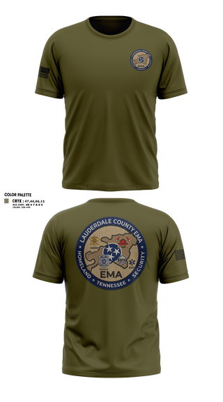 Old School Cotton Feel Shirt, Lauderdale County Emergency Management Homeland Securtiy, Fire Department, Teamtime, Team time, sublimation, custom sports apparel, team uniforms, spirit wear, spiritwear, sports uniforms, custom shirts, team store, custom team store, fundraiser sports, apparel fundraiser