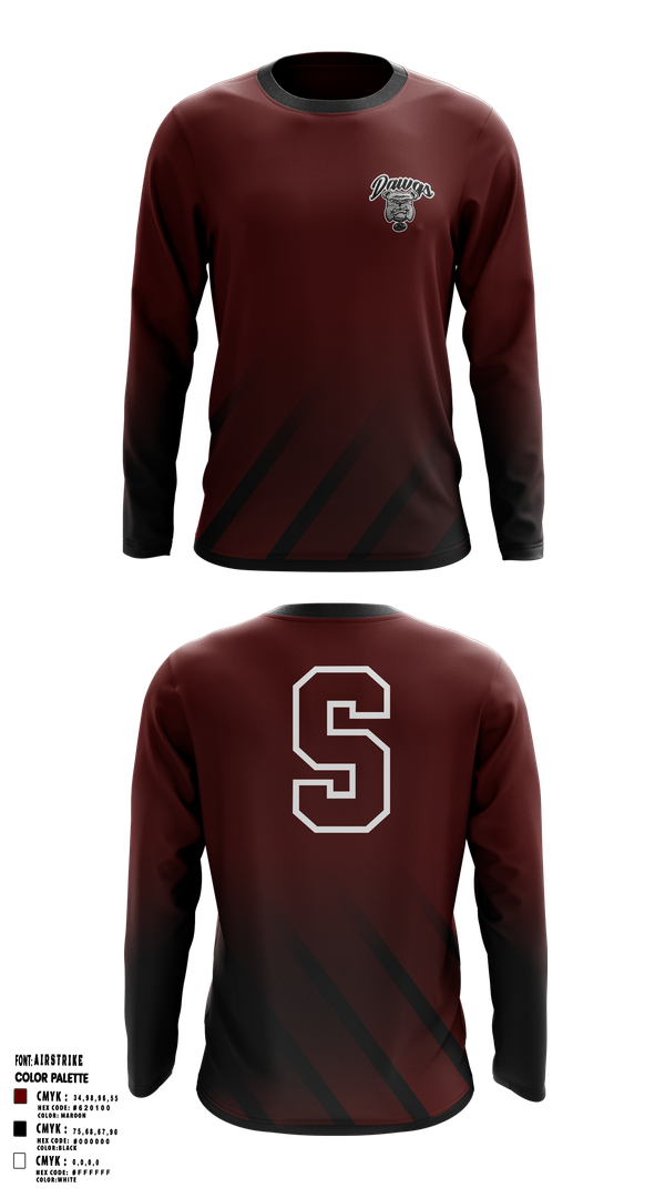 Long Sleeve Performance Shirt, Sobrato HS Bulldogs, , Teamtime, Team time, sublimation, custom sports apparel, team uniforms, spirit wear, spiritwear, sports uniforms, custom shirts, team store, custom team store, fundraiser sports, apparel fundraiser