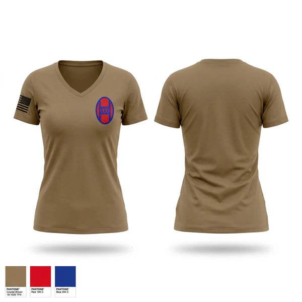 Womens Short Sleeve Vneck Shirt, 30 MBCT, National Guard, Teamtime, Team time, sublimation, custom sports apparel, team uniforms, spirit wear, spiritwear, sports uniforms, custom shirts, team store, custom team store, fundraiser sports, apparel fundraiser