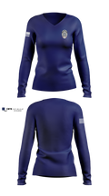 Canton Police Department 67540830 Women's Long Sleeve V-neck Shirt - 100
