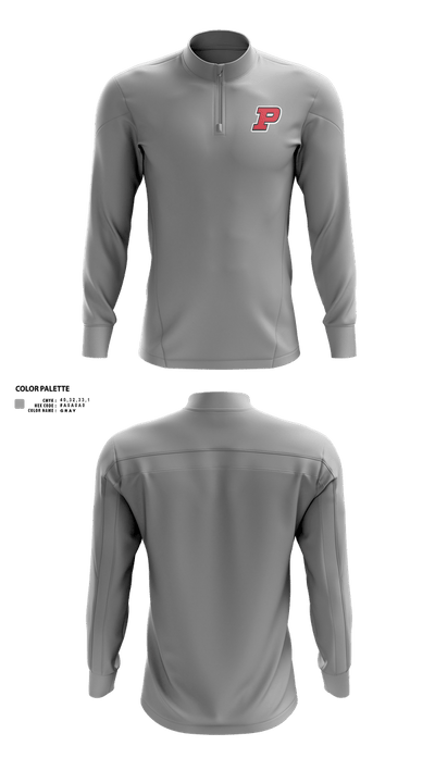 Pembroke Titans Football And Cheer 95310189 Quarter Zip Jacket - 30