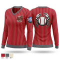 Devil Crabs Women's Long Sleeve V-neck Shirt - 1