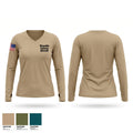 Wapello County Sheriff Women's Long Sleeve V-neck Shirt - 1