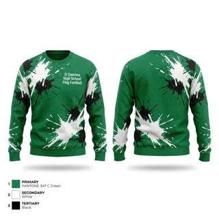Crew Neck Sweatshirt, El Camimo High School Flag Football, , Teamtime, Team time, sublimation, custom sports apparel, team uniforms, spirit wear, spiritwear, sports uniforms, custom shirts, team store, custom team store, fundraiser sports, apparel fundraiser