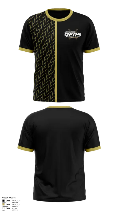 Northeast 9ers 24909858 Short Sleeve Performance Shirt - 3
