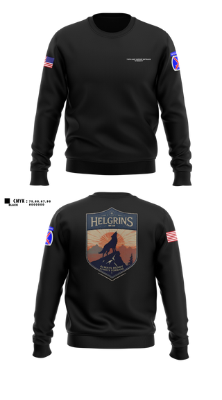 Crew Neck Sweatshirt, Headquarters and Distribution Company, Army, Teamtime, Team time, sublimation, custom sports apparel, team uniforms, spirit wear, spiritwear, sports uniforms, custom shirts, team store, custom team store, fundraiser sports, apparel fundraiser