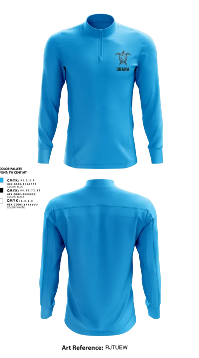 Ohana Volleyball 88809846 Quarter Zip Jacket - 2