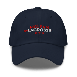 McLean Lacrosse 4222759 Classic Dad Hat | Yupoong 6245CM
