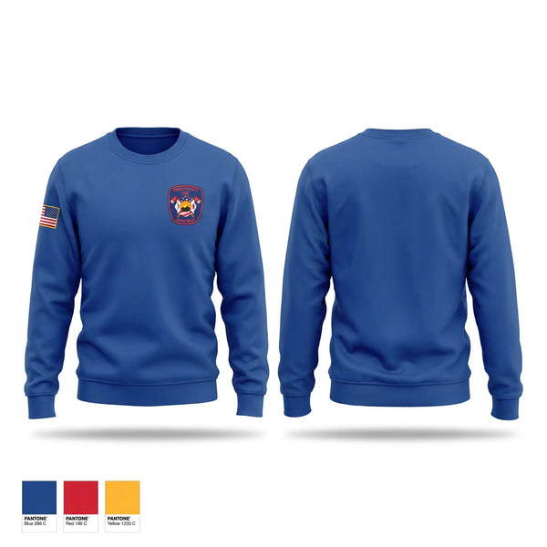 Crew Neck Sweatshirt, Panguitch City Fire Department, Fire Department, Teamtime, Team time, sublimation, custom sports apparel, team uniforms, spirit wear, spiritwear, sports uniforms, custom shirts, team store, custom team store, fundraiser sports, apparel fundraiser