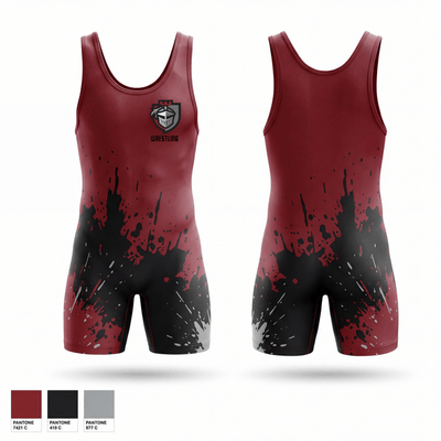 Lansingburgh Knights 54257003 Wrestling Singlet - 25 (1)