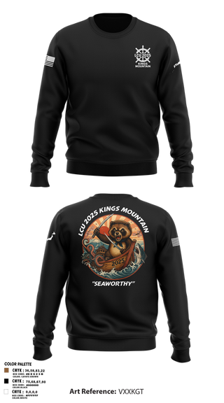 Crew Neck Sweatshirt, LCU 2025 KINGS MOUNTAIN, Army, Teamtime, Team time, sublimation, custom sports apparel, team uniforms, spirit wear, spiritwear, sports uniforms, custom shirts, team store, custom team store, fundraiser sports, apparel fundraiser