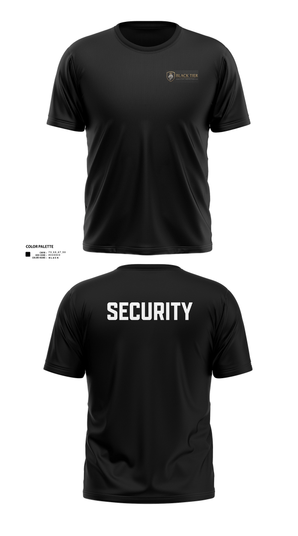 Short Sleeve Performance Shirt, Black Tier Executive Protection, , Teamtime, Team time, sublimation, custom sports apparel, team uniforms, spirit wear, spiritwear, sports uniforms, custom shirts, team store, custom team store, fundraiser sports, apparel fundraiser