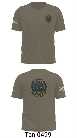 Old School Cotton Feel Shirt, USS TRIPOLI, , Teamtime, Team time, sublimation, custom sports apparel, team uniforms, spirit wear, spiritwear, sports uniforms, custom shirts, team store, custom team store, fundraiser sports, apparel fundraiser