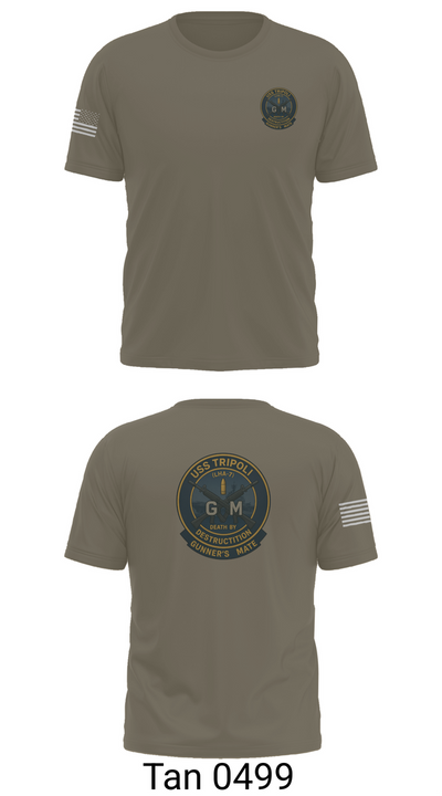 USS TRIPOLI 21275636 Old School Cotton Feel Shirt - 67
