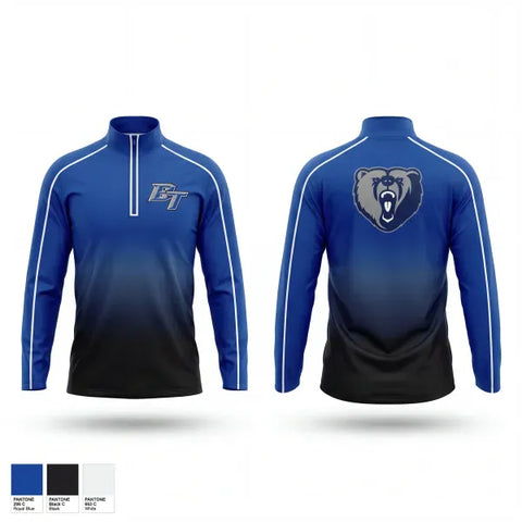Quarter Zip Jacket, Bears, Baseball, Teamtime, Team time, sublimation, custom sports apparel, team uniforms, spirit wear, spiritwear, sports uniforms, custom shirts, team store, custom team store, fundraiser sports, apparel fundraiser
