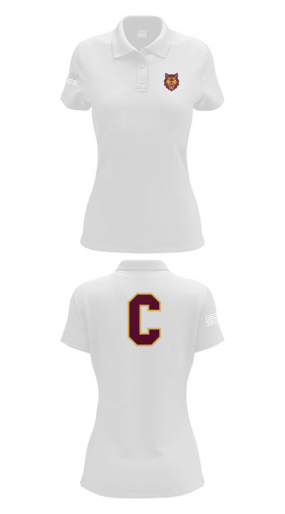 Colonie Central High School Volleyball 71332404 Women's Short Sleeve Performance Polo  - 17