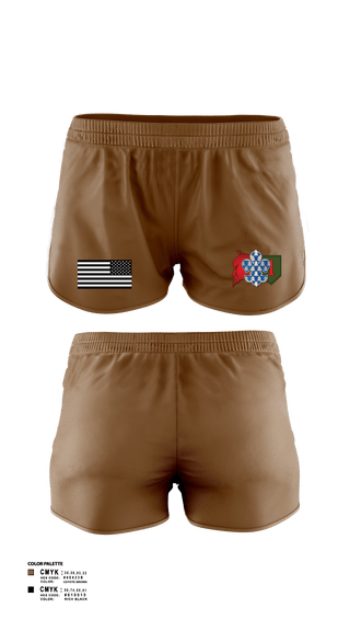 Women's Shorts, 3rd plt kingsmen, Army, Teamtime, Team time, sublimation, custom sports apparel, team uniforms, spirit wear, spiritwear, sports uniforms, custom shirts, team store, custom team store, fundraiser sports, apparel fundraiser