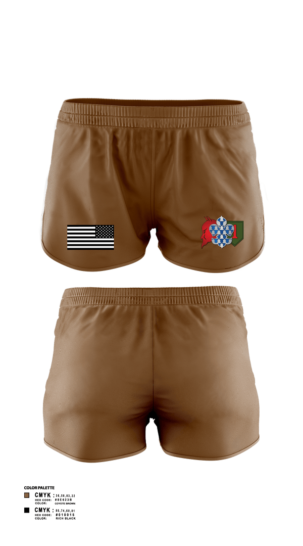 Women's Shorts, 3rd plt kingsmen, Army, Teamtime, Team time, sublimation, custom sports apparel, team uniforms, spirit wear, spiritwear, sports uniforms, custom shirts, team store, custom team store, fundraiser sports, apparel fundraiser