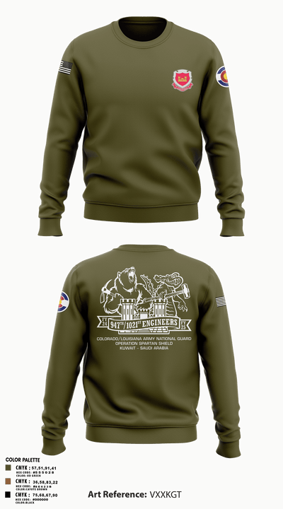 947th EVCC 3450605 Crew Neck Sweatshirt - 1