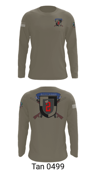 Long Sleeve Performance Shirt, 2nd Battalion, Army, Teamtime, Team time, sublimation, custom sports apparel, team uniforms, spirit wear, spiritwear, sports uniforms, custom shirts, team store, custom team store, fundraiser sports, apparel fundraiser