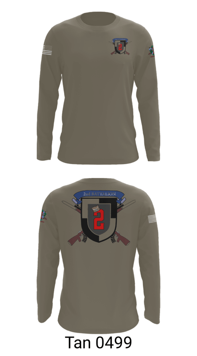 2nd Battalion 43692183 Long Sleeve Performance Shirt - 66