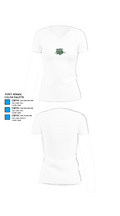 Burley High School Volleyball 52581207 Women's Short Sleeve V-neck Shirt - 18