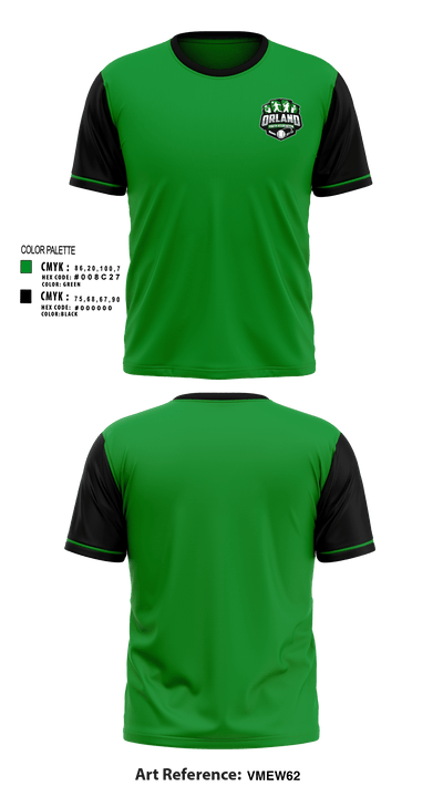 Orland Youth Association - OYA Baseball 38787499 Short Sleeve Performance Shirt - 1