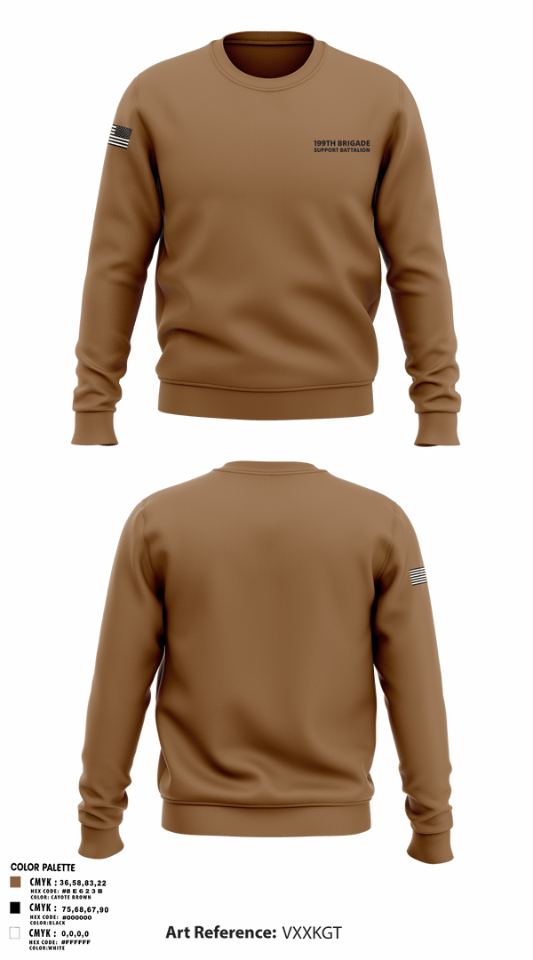 Crew Neck Sweatshirt, 199th Brigade Support Battalion, National Guard, Teamtime, Team time, sublimation, custom sports apparel, team uniforms, spirit wear, spiritwear, sports uniforms, custom shirts, team store, custom team store, fundraiser sports, apparel fundraiser